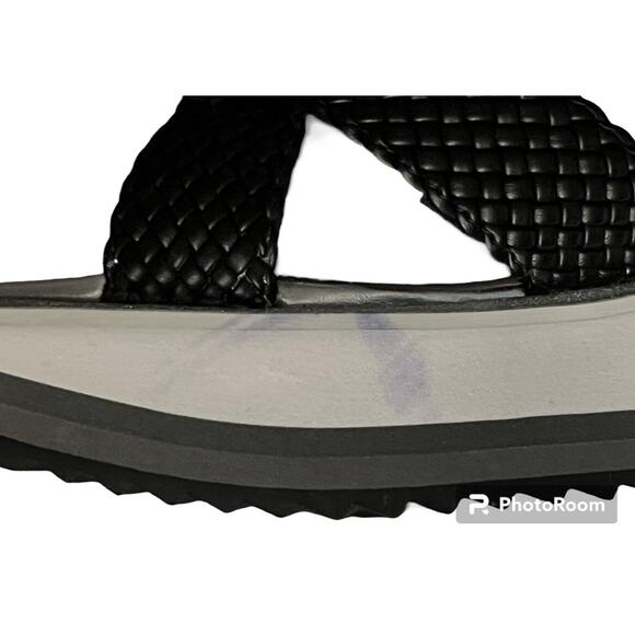 Johnston & Murphy Womens Sandals Black 8.5 Grace Platform Ankle Straps - Picture 9 of 10